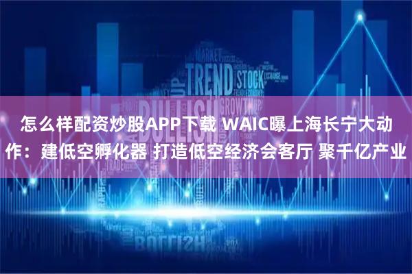 怎么样配资炒股APP下载 WAIC曝上海长宁大动作：建低空孵化器 打造低空经济会客厅 聚千亿产业