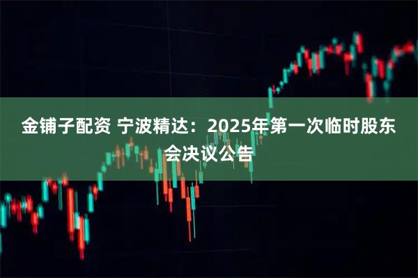 金铺子配资 宁波精达：2025年第一次临时股东会决议公告